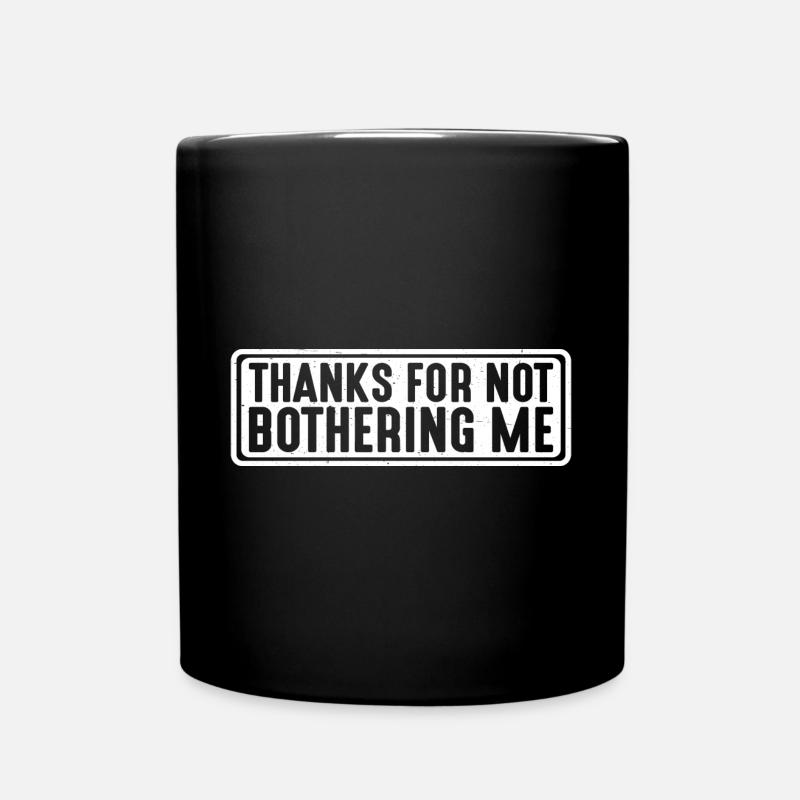Merci de ne pas me déranger 4 - Mug uni - noir