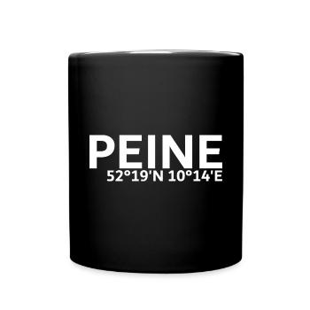 Coordonnées de Peine - Mug uni - noir - Devant