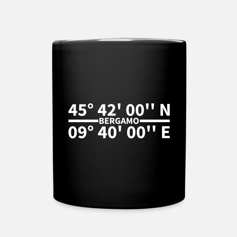 Bergamo Coordinates - Full Colour Mug - black