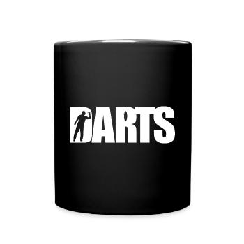 Darts Classics - Silhouette - Dartfan Darts Player - Mug uni - noir - Devant