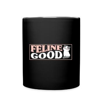 Katzenmama Katzeneltern Katzen Liebhaber Geschenk - Tasse einfarbig - Schwarz - Vorne