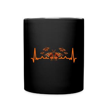 Monarque papillon monarque américain papillon monarque - Mug uni - noir - Devant