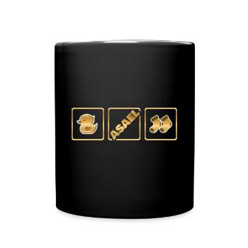 Kind Asael - Tasse einfarbig - Schwarz - Vorne