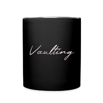 Vaulting Voltigieren Pferde Volti - Tasse einfarbig - Schwarz - Vorne