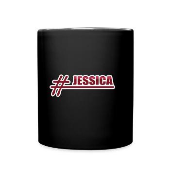 Geschenk für Jessica - Tasse einfarbig - Schwarz - Vorne