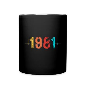Edition Limitée Vintage Anniversaire Vintage 1981 - Mug uni - noir - Devant