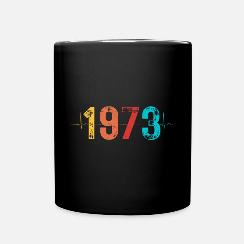 Édition Limitée Vintage Anniversaire né en 1973 - Mug uni - noir