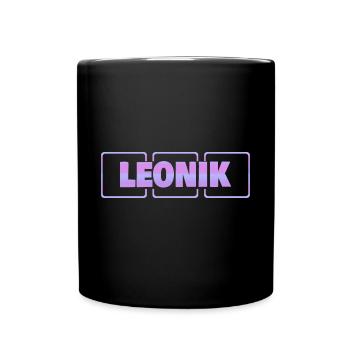 Grossesse Leonik - Mug uni - noir - Devant