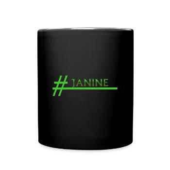 Stylish Janine - Full Colour Mug - black - Front