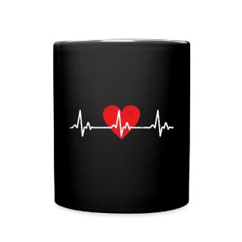 Kardiologie Krankenschwester Kardiologe - Tasse einfarbig - Schwarz - Vorne