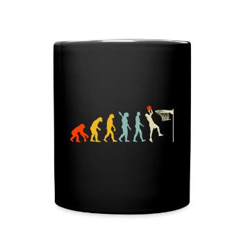 Evolution Basketball Game - Tasse einfarbig - Schwarz - Vorne