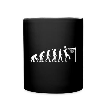 Evolution Basketball Game - Tasse einfarbig - Schwarz - Vorne