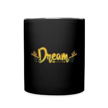 Dream Dreamcatcher Dream Catcher - Tasse einfarbig - Schwarz - Vorne