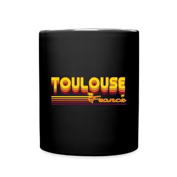 Toulouse's summery city in France Design - Full Colour Mug - black - Front
