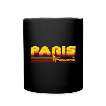 Paris, summery holiday design - Full Colour Mug - black - Front