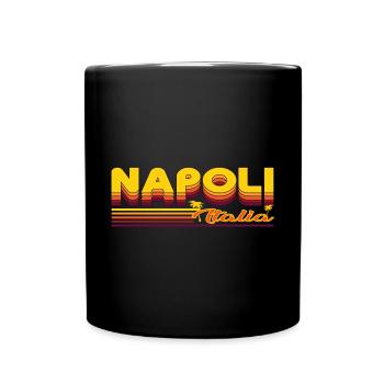 Napoli, cool summery Naples design - Full Colour Mug - black - Front