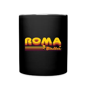 Roma, the cool summery Rome design - Full Colour Mug - black - Front