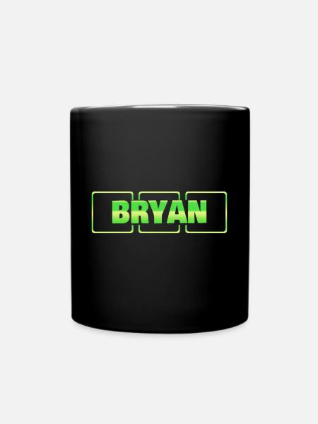 Taufgeschenk Bryan - Tasse einfarbig - Schwarz
