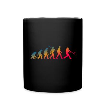 Evolution Baseball Batter - Tasse einfarbig - Schwarz - Vorne