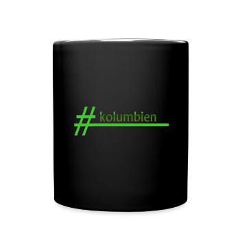 kolumbien - Tasse einfarbig - Schwarz - Vorne