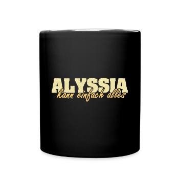 Motto Alyssia - Tasse einfarbig - Schwarz - Vorne