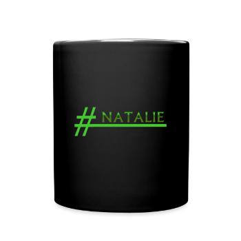 Hashtag Natalie - Tasse einfarbig - Schwarz - Vorne