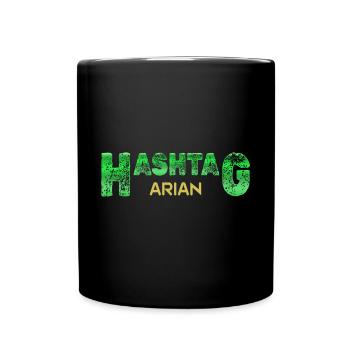 Vorname Arian - Tasse einfarbig - Schwarz - Vorne