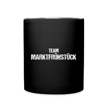 Team Marktfrühstück Mainz - Tasse einfarbig - Schwarz - Vorne