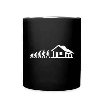 Evolution - Constructeur - Maison - Construire - Maison individuelle - Mug uni - noir - Devant