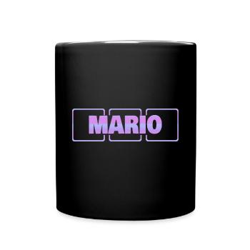 Kind Mario - Tasse einfarbig - Schwarz - Vorne
