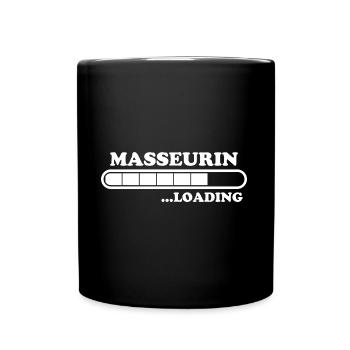 Masseurin Spruch Beruf Massage Masseurin Geschenk - Tasse einfarbig - Schwarz - Vorne