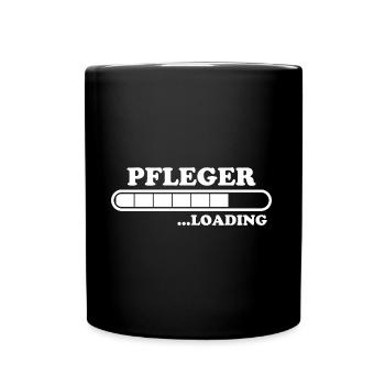Pfleger Spruch Pflegekraft Lustig Pfleger Geschenk - Tasse einfarbig - Schwarz - Vorne