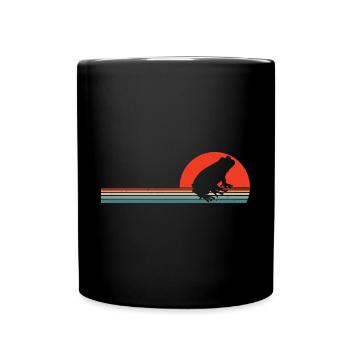Vintage Amphibian Frog Owner Retro Herpetologist - Mug uni - noir - Devant