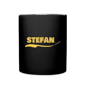 Geschenk für stefan - Tasse einfarbig - Schwarz - Vorne
