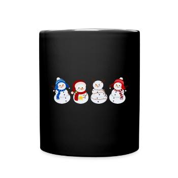 snowman. christmas gift - Full Colour Mug - black - Front