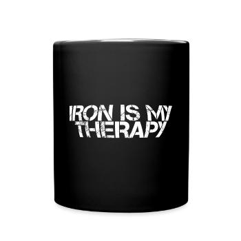 Iron Is My Therapy 3 - Full Colour Mug - black - Front