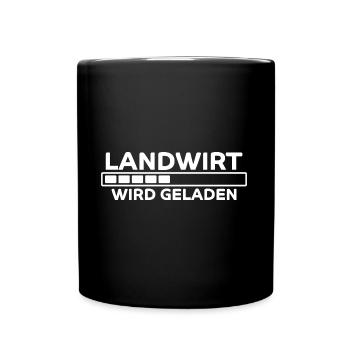 Landwirt Spruch Traktor Lustiges Landwirt Geschenk - Tasse einfarbig - Schwarz - Vorne