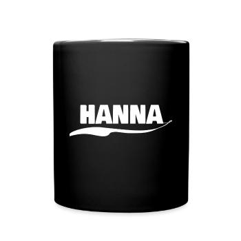 First name Hanna - Full Colour Mug - black - Front