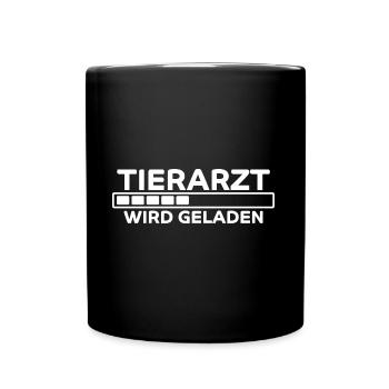 Tierarzt Spruch Beruf Lustiges Tierarzt Geschenk - Tasse einfarbig - Schwarz - Vorne