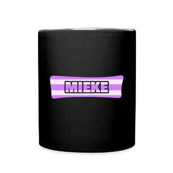 Hochzeit Mieke - Tasse einfarbig - Schwarz - Vorne