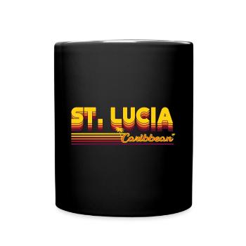 St. Lucia - Caribbean Paradise - Full Colour Mug - black - Front