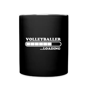 Volleyballer Spruch Lustiger Volleyballer Geschenk - Tasse einfarbig - Schwarz - Vorne
