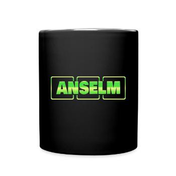 Gift Idea Anselm - Full Colour Mug - black - Front