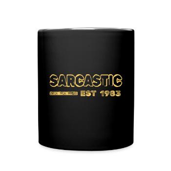 Sarcastic 1983 - Full Colour Mug - black - Front