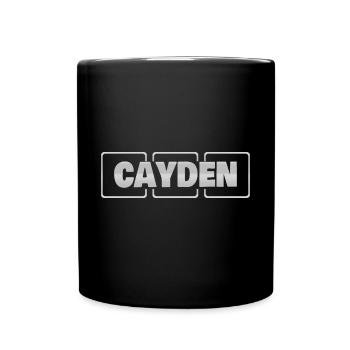 Gift for Cayden - Full Colour Mug - black - Front