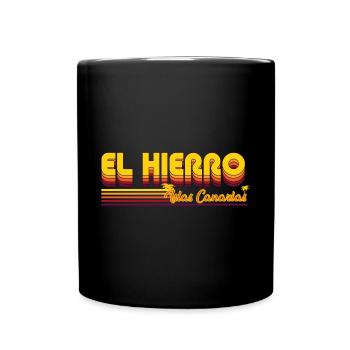 El Hierro eine kanarische Insel Design - Tasse einfarbig - Schwarz - Vorne