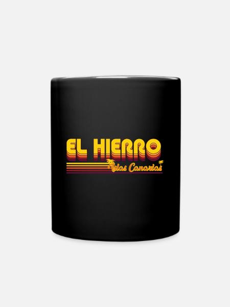 El Hierro eine kanarische Insel Design - Tasse einfarbig - Schwarz