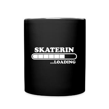 Skaterin Spruch Skating Lustiges Skaterin Geschenk - Tasse einfarbig - Schwarz - Vorne
