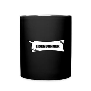 Eisenbahner - Tasse einfarbig - Schwarz - Vorne