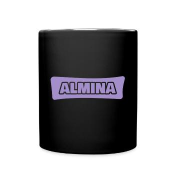 Almina comme prénom - Mug uni - noir - Devant